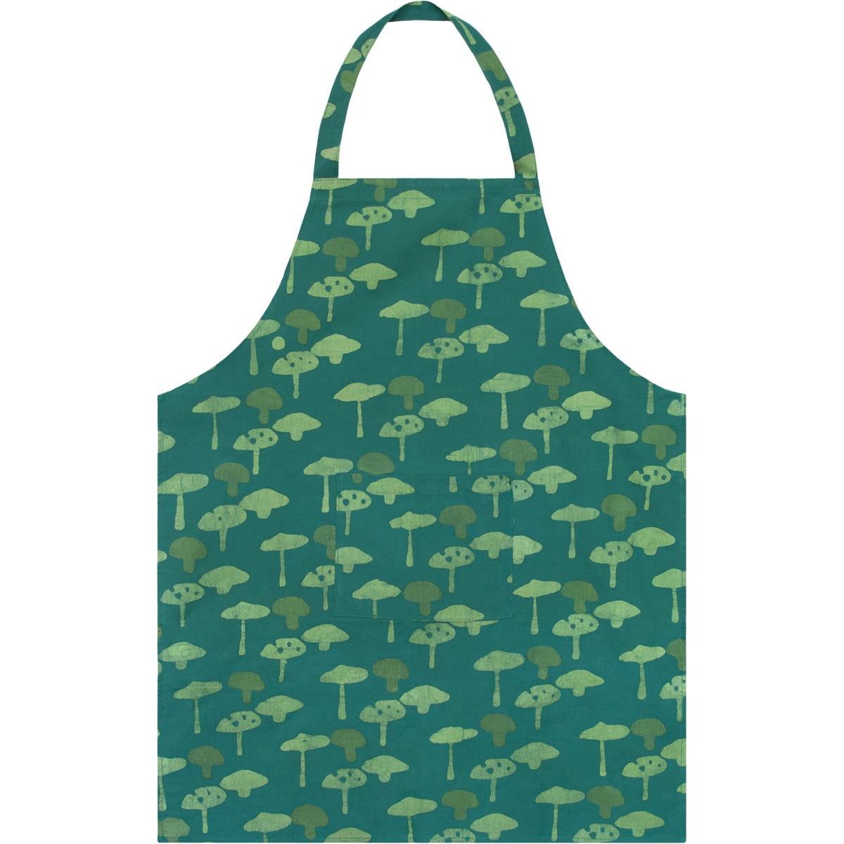 Apron Reversible: Mushrooms Green-Organic