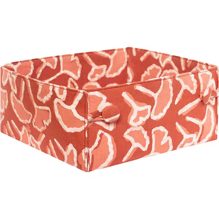 Button Basket: Ginkgo - Rust-Organic