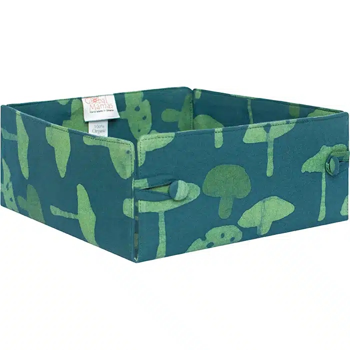 Button Basket: Mushrooms - Green-Organic