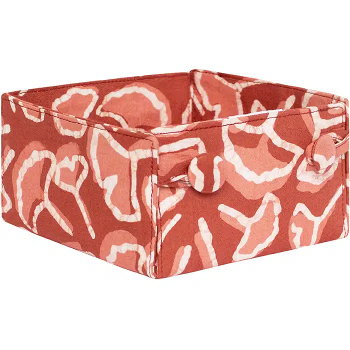 Button Basket Mini: Ginkgo - Rust-Organic