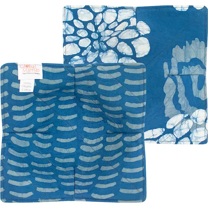 Bowl Cozy: Blooms - Indigo-Organic