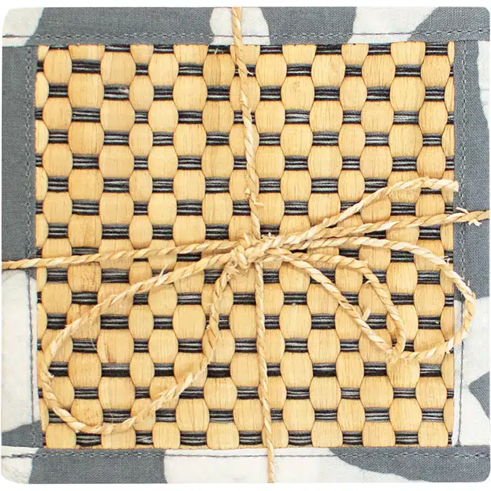 Coasters-Water Hyacinth: Charcoal-Organic