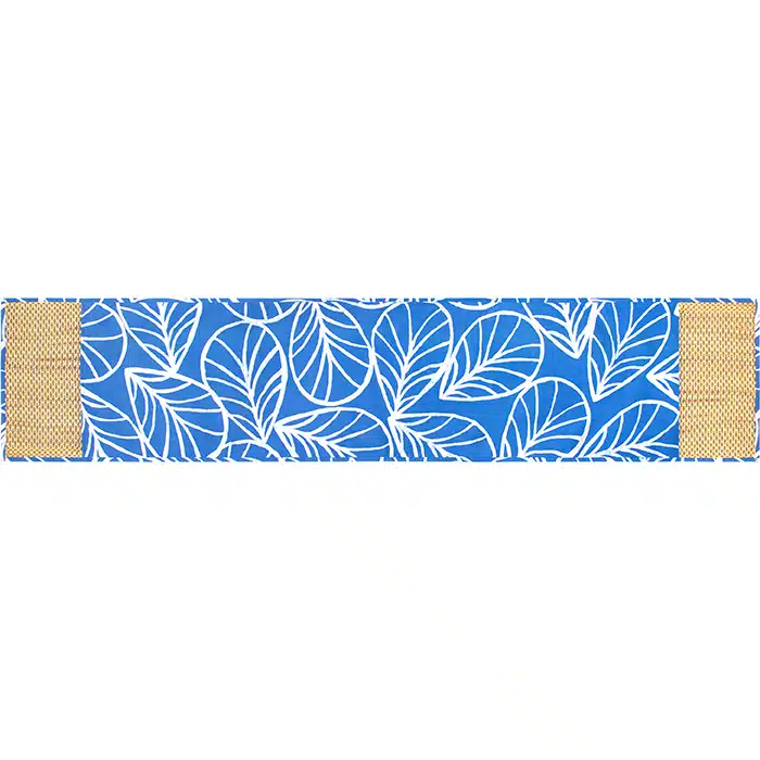 Table Runner-Water Hyacinth-Short: Canopy - Blue-Organic
