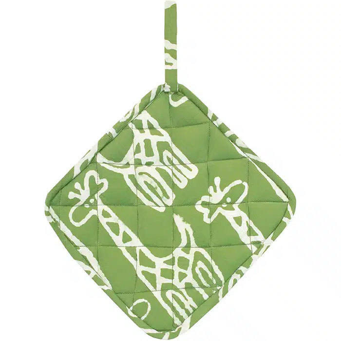 Pot Holder: Giraffe - Olive-Organic