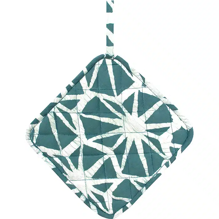 Pot Holder: Tiles - Teal-Organic