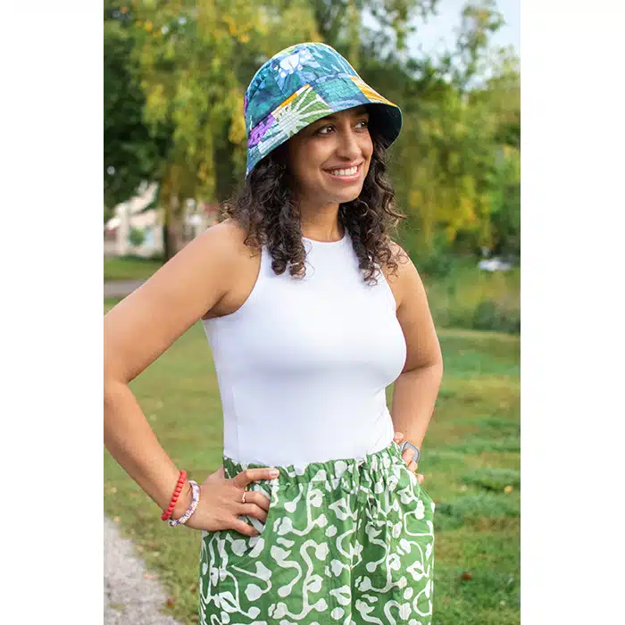 Adult Sun Hat: Patchwork - Assorted-Organic - Image 3