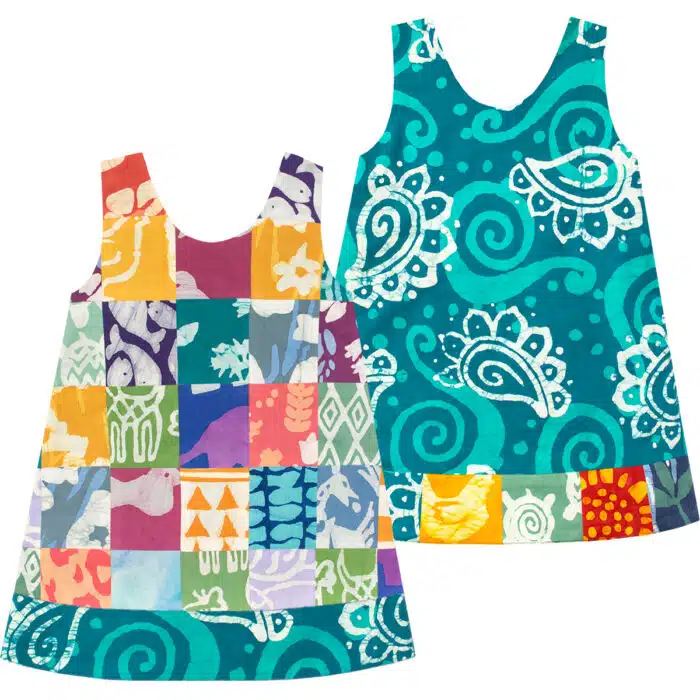 Reversible Dress: Patchwork - Assorted-Organic