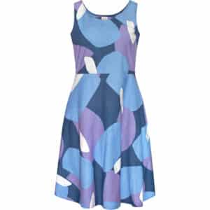 Fair Trade Knit Dress-Fit & Flare Adult: Boulders - Purple-Organic