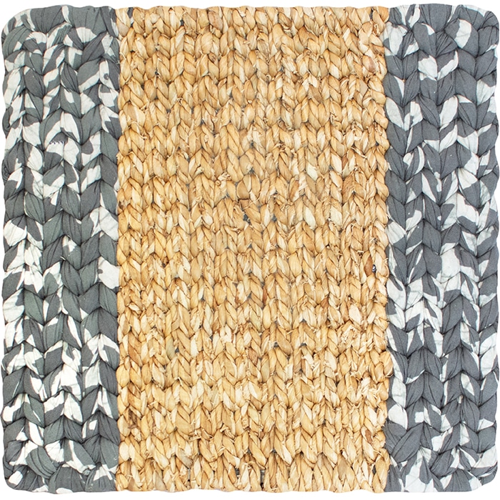 Trivet-Water Hyacinth: Charcoal-Organic - Image 2