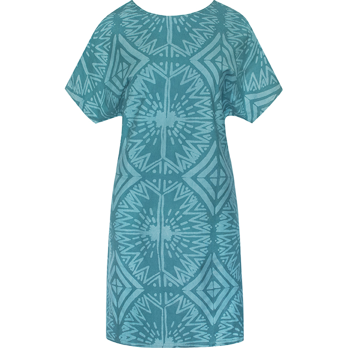Knit Dress-Relaxed: Radiance - Teal-Organic