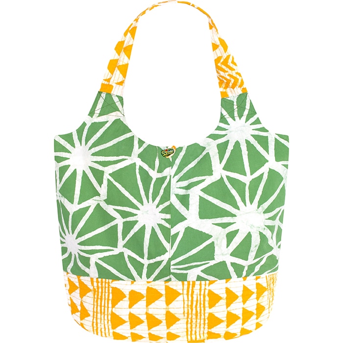 Bucket Bag: Tiles - Olive-Organic