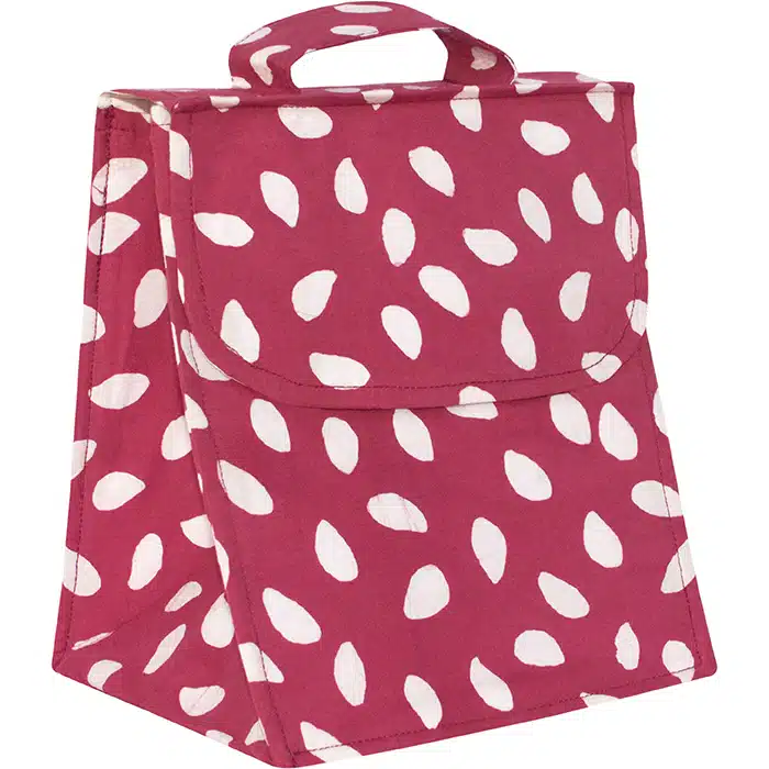 Lunch Bag: Leaf Dot - Rosewood-Organic