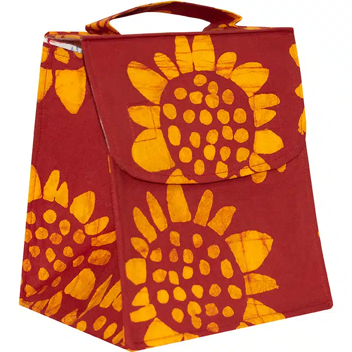 Lunch Bag: Sunflower - Red-Organic