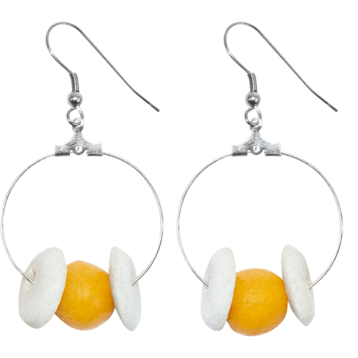 Makola: Earrings - Mustard