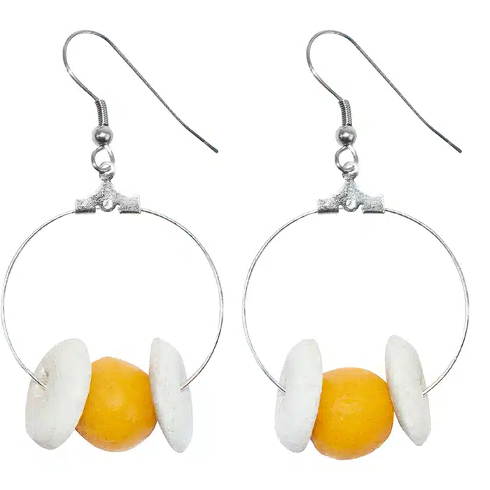 Makola: Earrings - Mustard