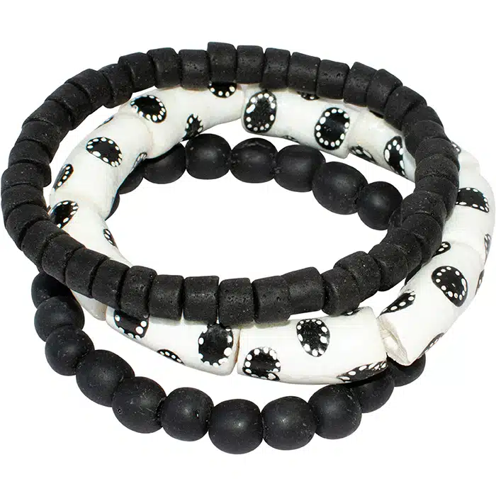 Manye Stacking: Bracelets - Black - Image 2