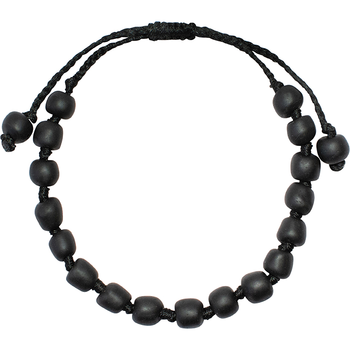 Pearls: Bracelet Adjustable - Black