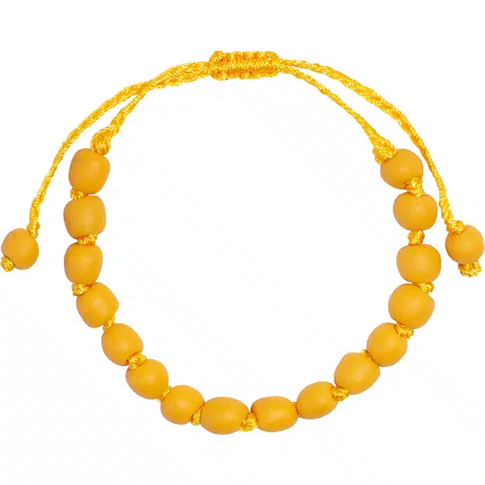 Pearls: Bracelet Adjustable - Mustard