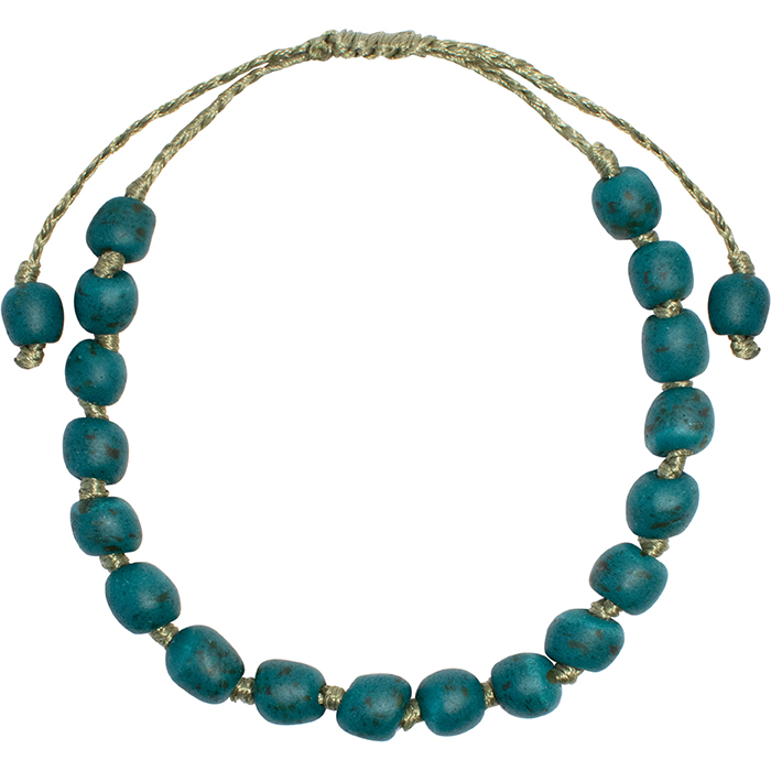 Pearls: Bracelet Adjustable - Teal