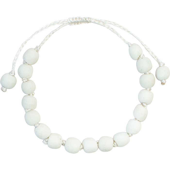 Pearls: Bracelet Adjustable - White
