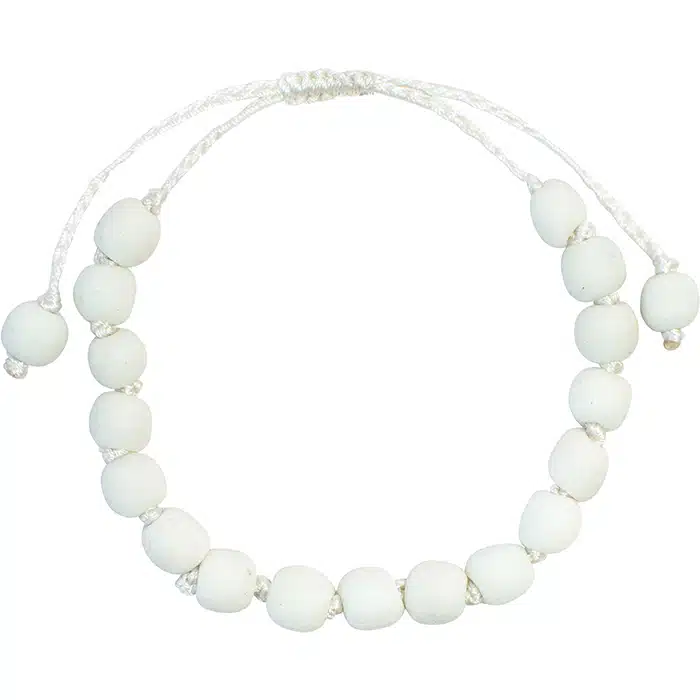 Pearls: Bracelet Adjustable - White