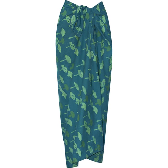 Sarong: Mushrooms - Green-Organic