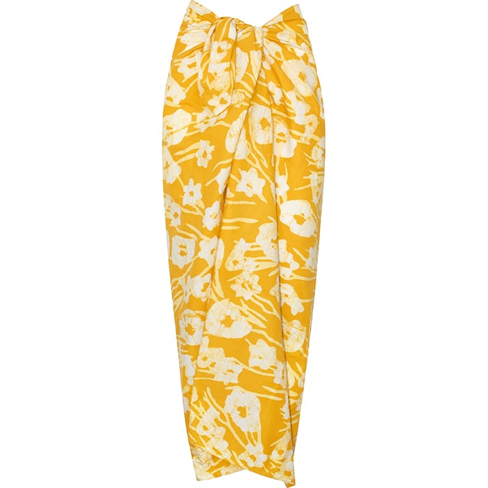 Fair Trade Sarong Painted Floral Harvest