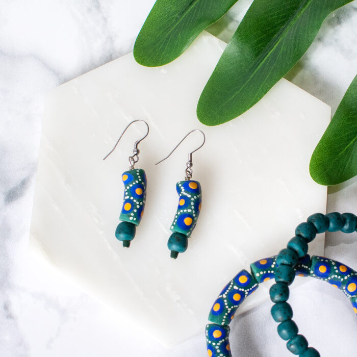 Carousel: Earrings - Teal