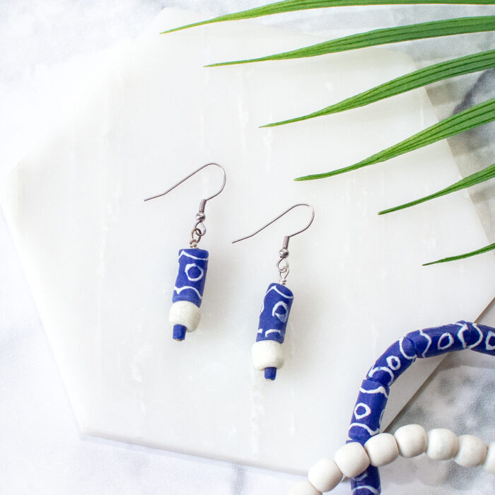 Carousel: Earrings - White