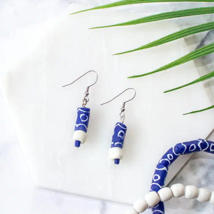 Carousel: Earrings - White