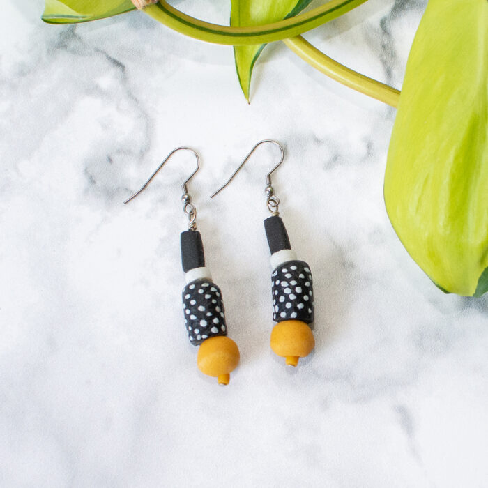 Modern Times: Earrings - Mustard