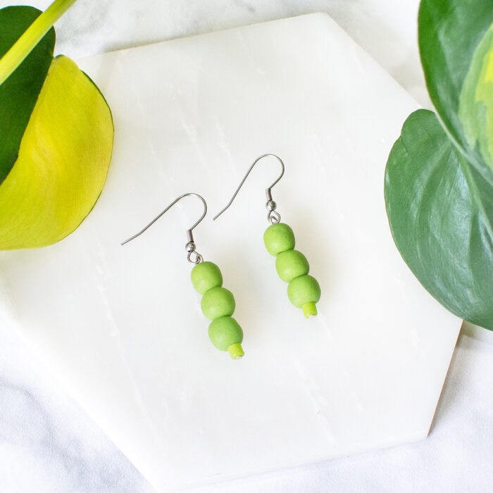 Pearls: Earrings - Lime