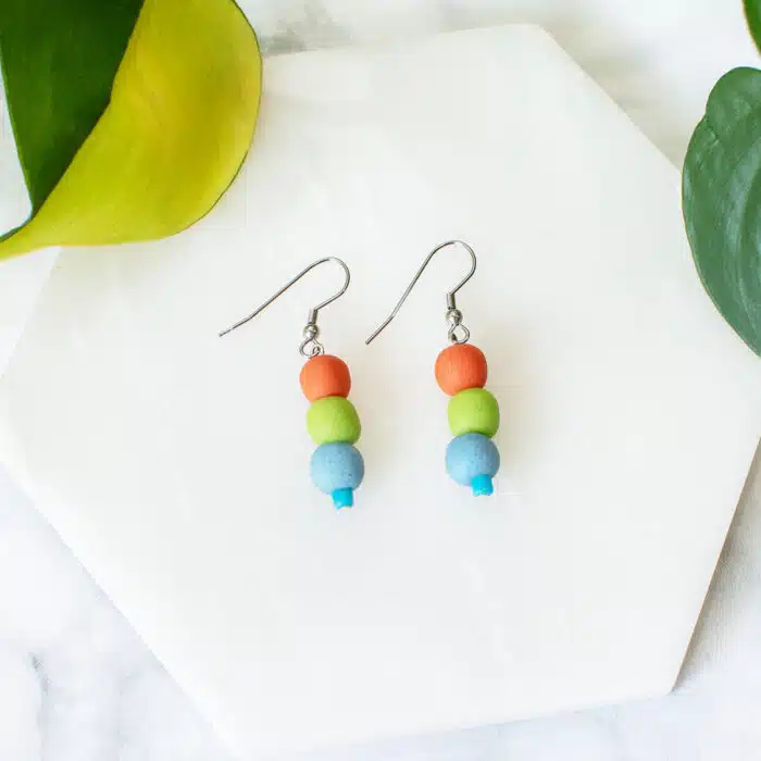 Pearls: Earrings - Rainbow