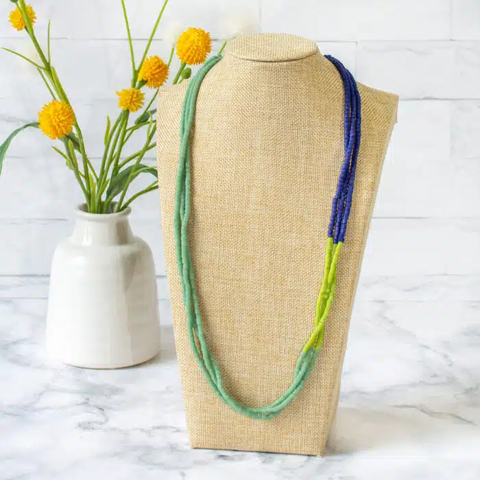 Color Block: Necklace - Sage