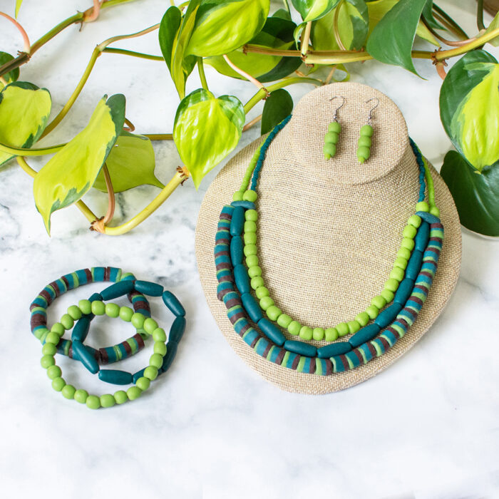 Manye: Necklace - Lime