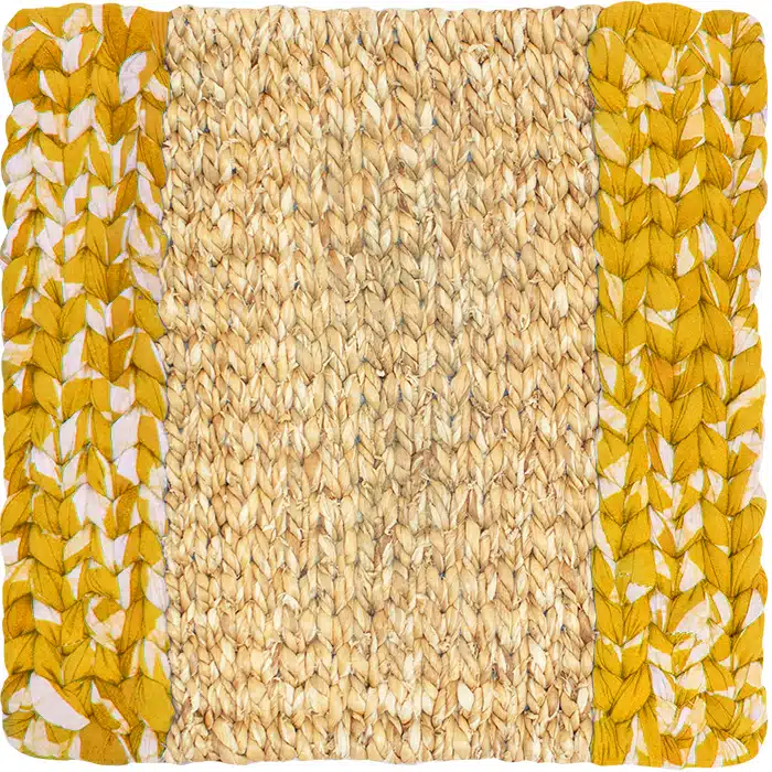 Trivet-Water Hyacinth: Gold-Organic - Image 3