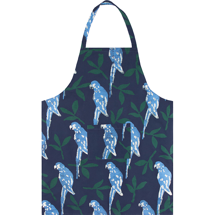 Apron Reversible: Parrots - Spruce-Organic