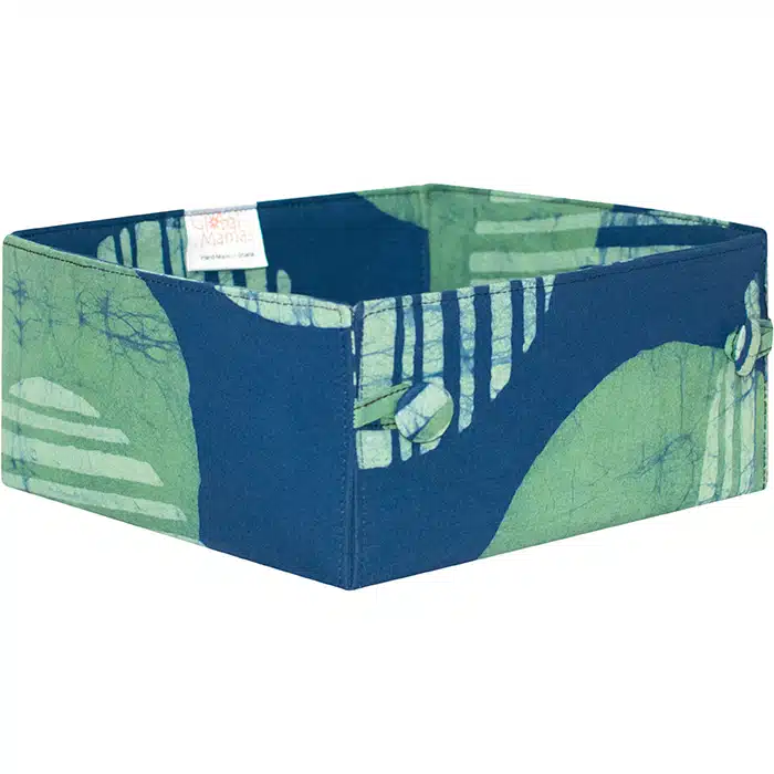 Button Basket: Eclipse - Green-Organic