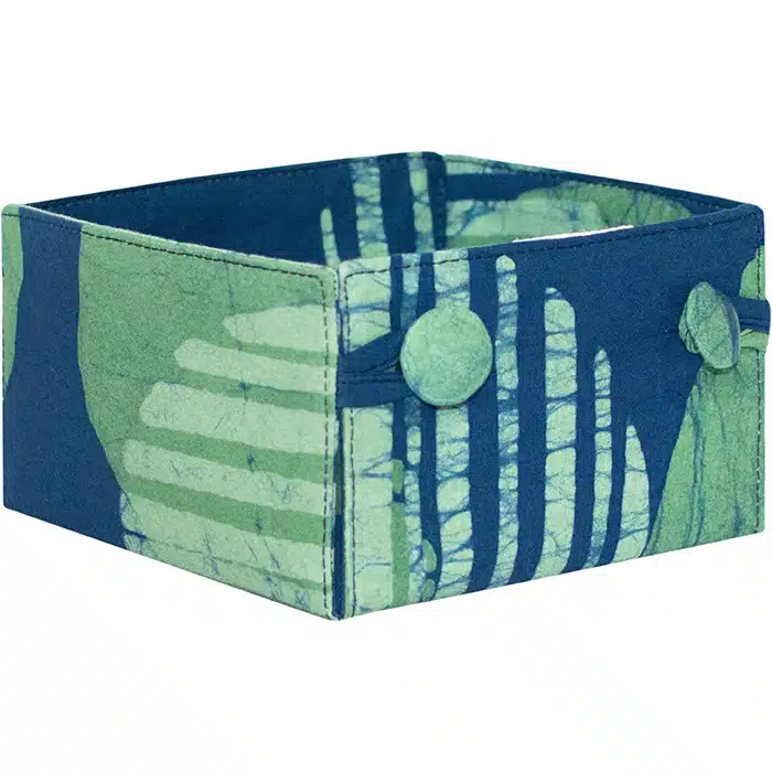 Button Basket Mini: Eclipse - Green-Organic