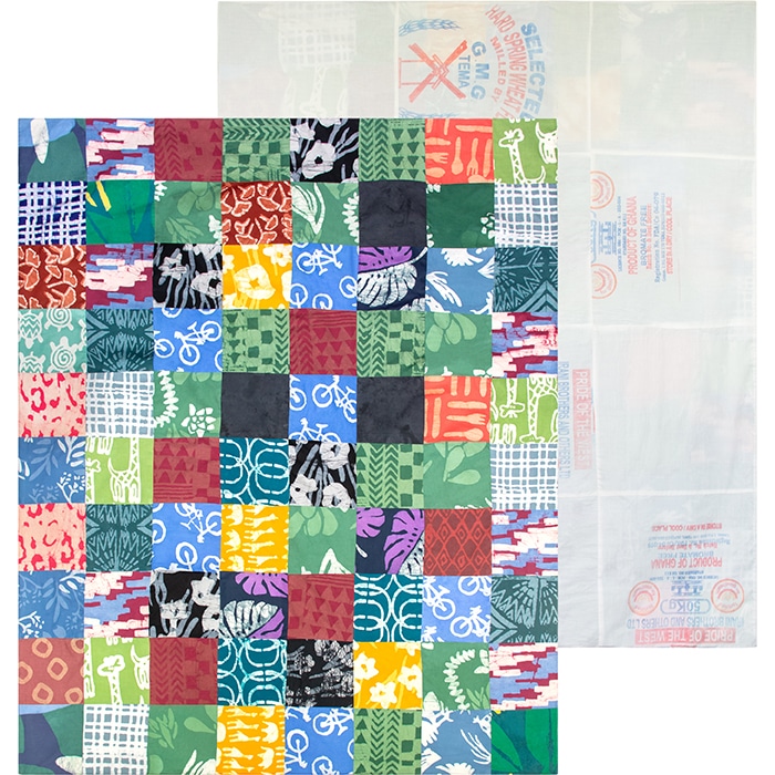 Batik Throw: Patchwork - Organic