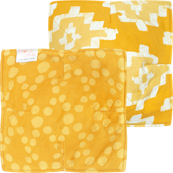 Bowl Cozy: Ikat - Gold-Organic