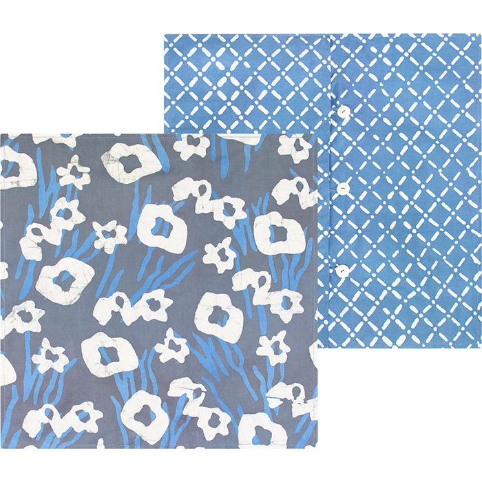 Pillow Cover: Painted Floral - Charcoal-Organic