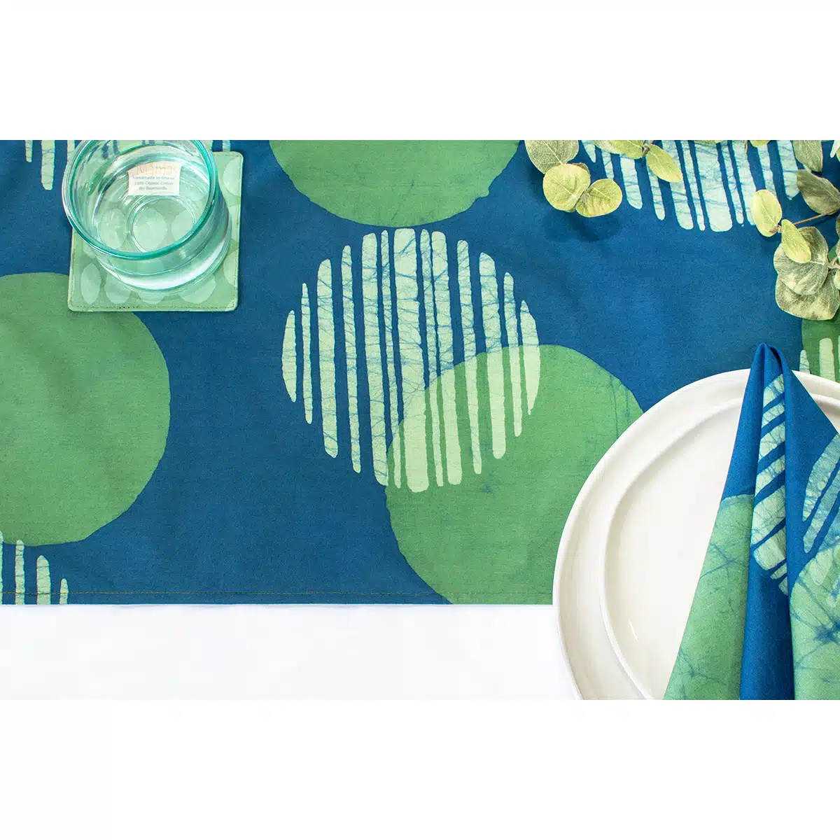 Table Runner-Long: Eclipse - Green-Organic - Image 2
