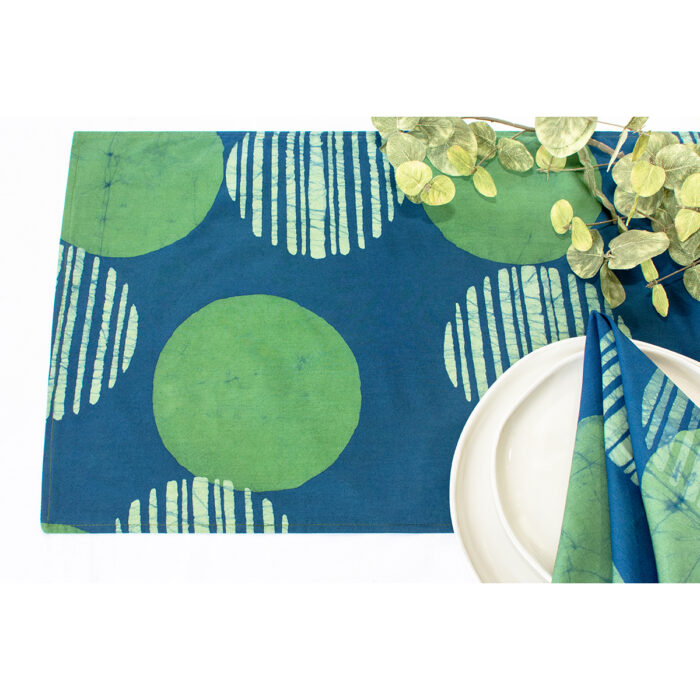 Table Runner-Short: Eclipse - Green-Organic