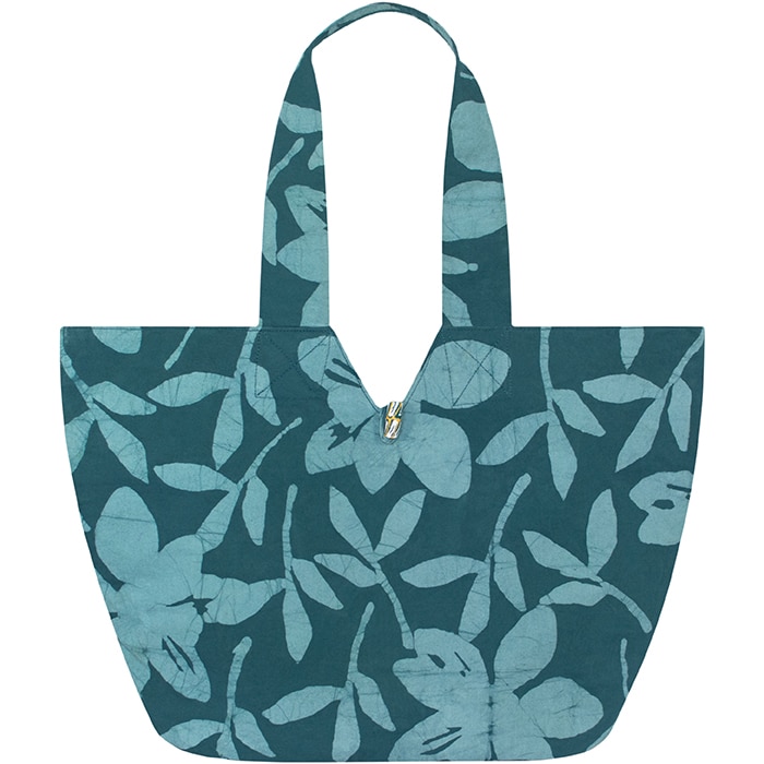 Basket Tote Bag: Blossom - Shadow-Organic