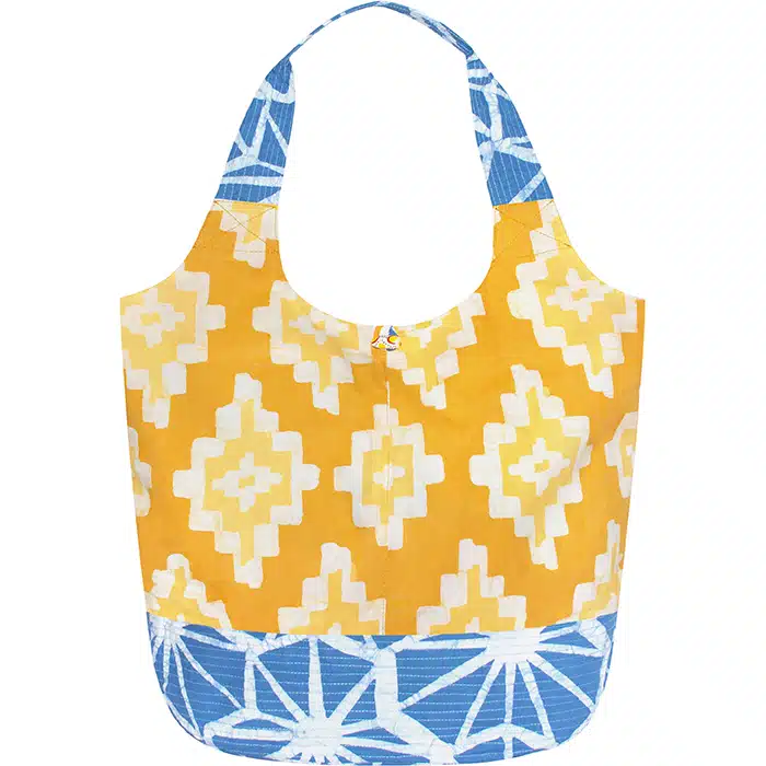 Bucket Bag: Ikat - Gold-Organic