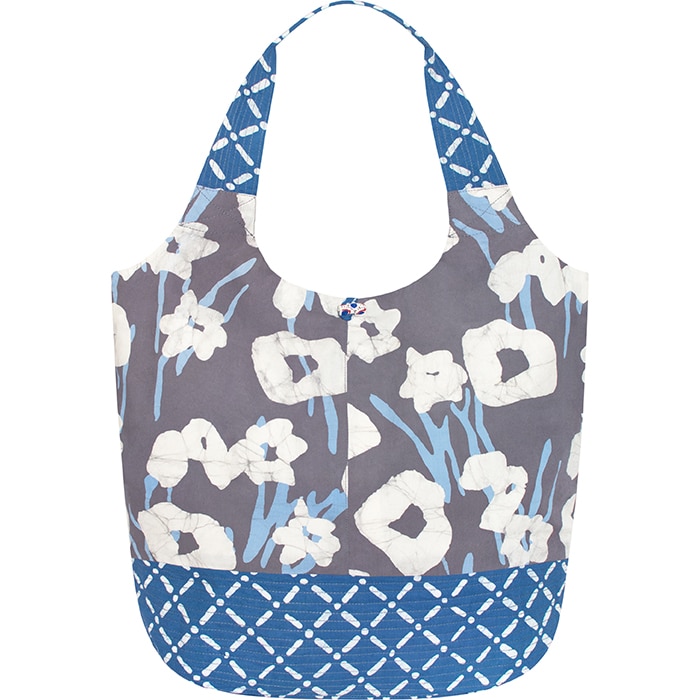 Bucket Bag: Painted Floral - Charcoal-Organic