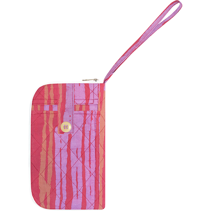 Travel Wallet: Reeds - Melon-Organic