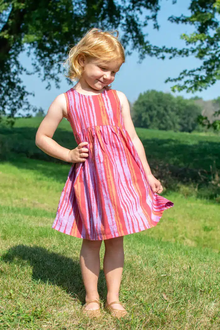 Sundress: Reeds - Melon-Organic