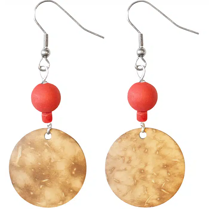 Coconut Dangle: Earrings - Poppy